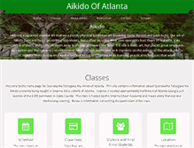 Tablet Screenshot of aikidoofatlanta.com
